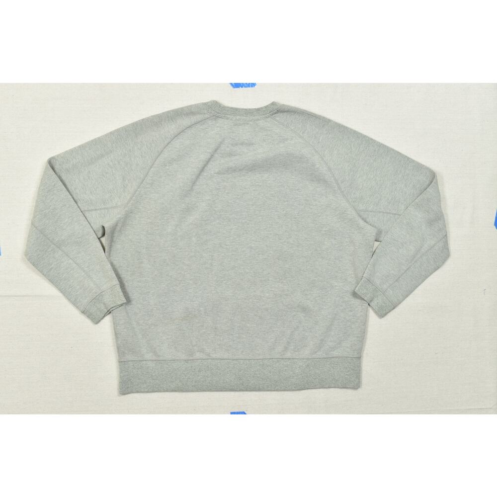 Nike Men's XXL Grey Tech Fleece Crewneck Sweatshirt Raglan Sleeve Front Kangaroo - Picture 3 of 8
